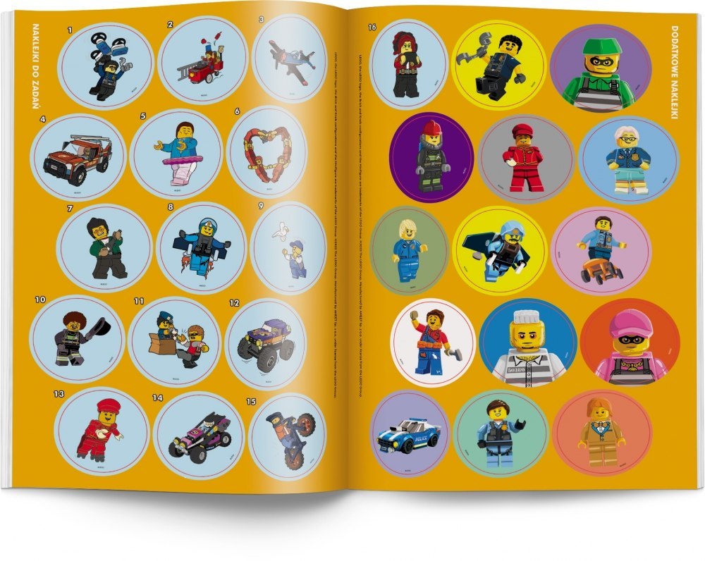 LIBRO PINTURA 205X290 LEGO CITY STICKERS AM